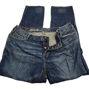 Eddie Bauer button fly Boyfriend Relaxed Denim Jeans womens size 20W